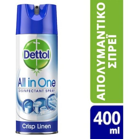 Dettol All In One Crisp Linen Disinfectant Spray - 400ml