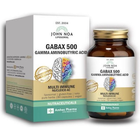 John Noa Liposomal Gabax 500 - Dietary Supplement With Gamma-Aminobutyric Acid, 90 Capsules