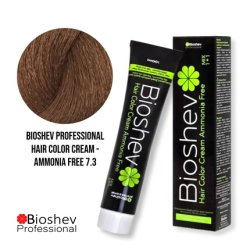 Bioshev Professional Hair Color Cream Ammonia Free 100ml - 7.3 / Golden Blond