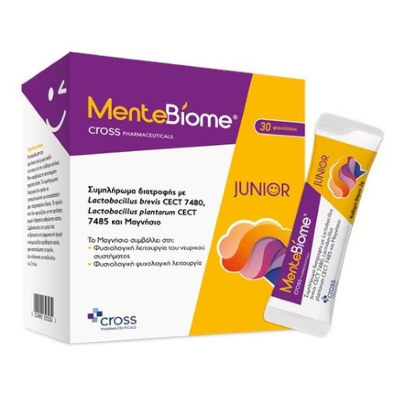 Cross Pharma Mentebiome Junior Food Supplement - 30 Tablets