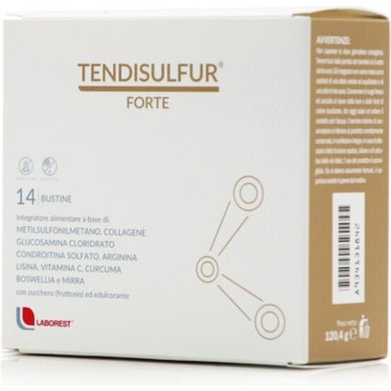 Laborest Tendisulfur Forte Dietary Supplement For Normal Collagen Formation - 14 Sachets