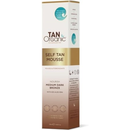 TanOrganic Self-Tanning Mousse with Natural and Certified Organic Ingredients 120ml