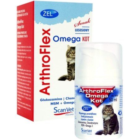Scanvet Arthroflex Omega Fecal Gel 50ml for Joints - Provides Chondroptic
