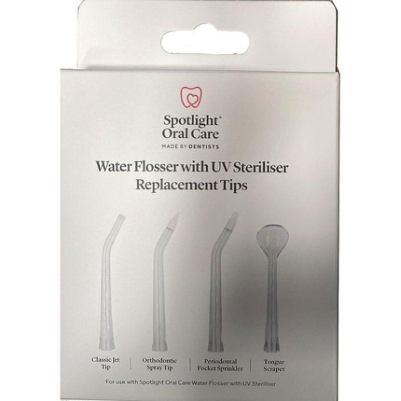 Spotlight Oral Care Water Flosser with UV Sanitizer Replacement Tips