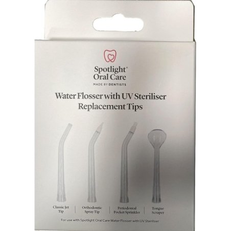 Spotlight Oral Care Water Flosser with UV Sanitizer Replacement Tips