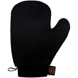 Sosu By Sj Dripping Gold Black Velvet Tanning Mitt