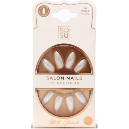 Artificial Nails Milk (Salon Nails) 24 Pieces