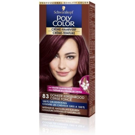 Poly Color Creme Hair Dye 83 - Dark Cherry Red