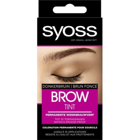 Syoss Brow Tint Eyebrow Dye Dark Brown