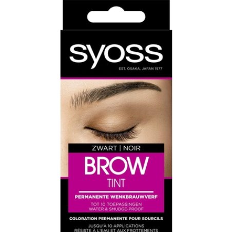 Syoss Brow Tint Eyebrow Dye Black - Perfect For Enhancing Your Eyebrows
