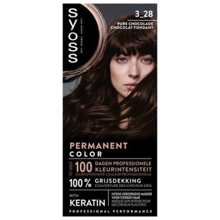 Syoss Dark Chocolate Hair Color 3-28 By Syoss