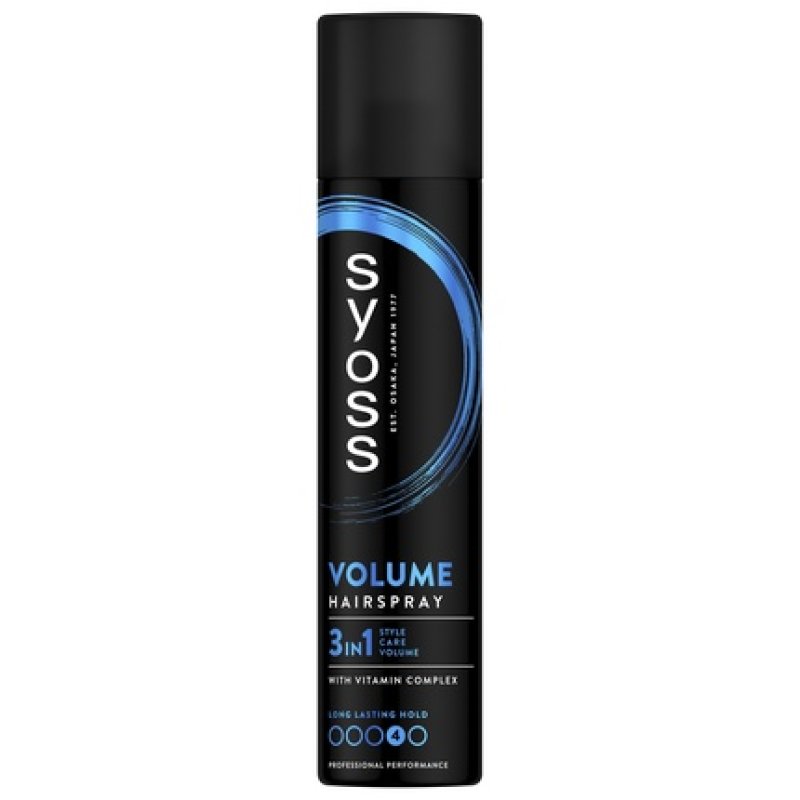 Syoss Hairspray Volume - A Strong Hold Hairspray For Voluminous Hair