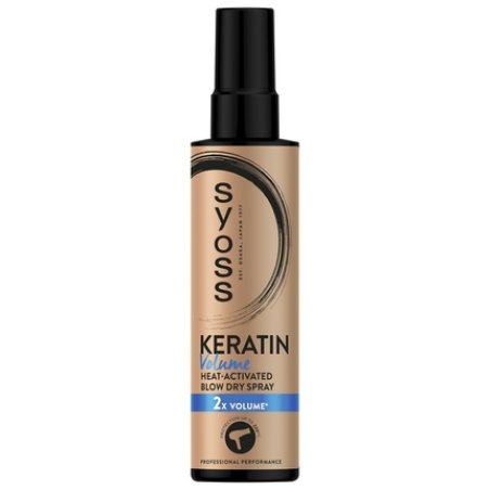 Syoss Heat Protection Spray Keratin & Volume - Protects Hair From Heat Damage