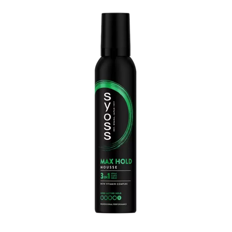 Syoss Hair Mousse Max Hold - Strong Hold Hair Styling Product