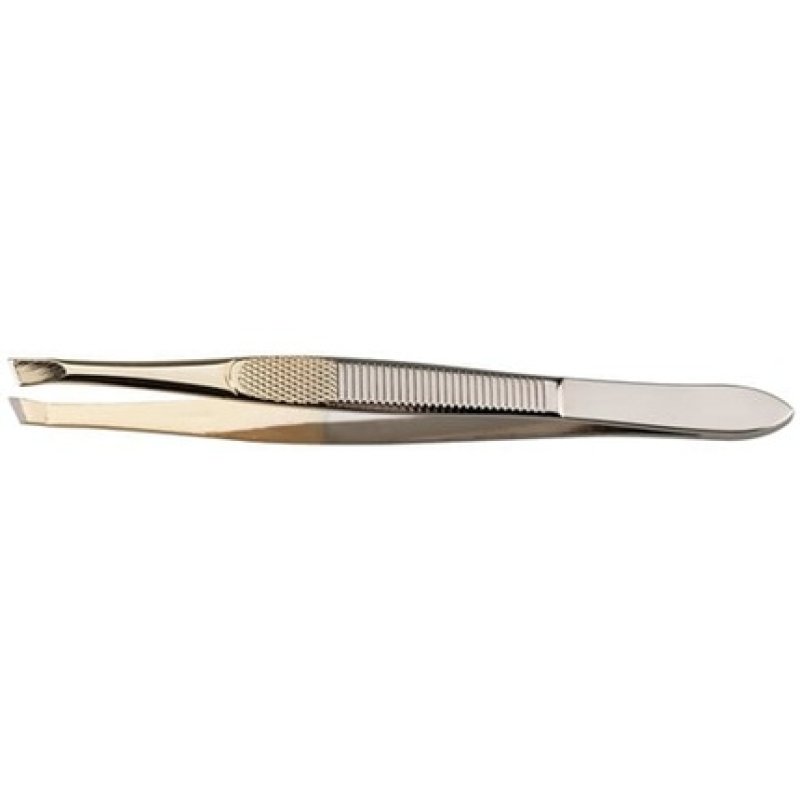 Sibel Epilating Tweezers Classic Gold Plated Slanted