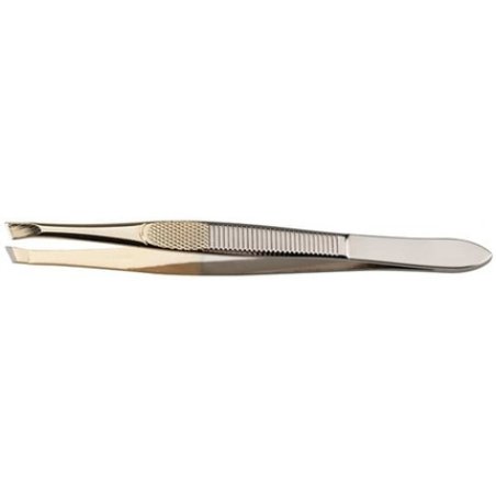 Sibel Epilating Tweezers Classic Gold Plated Slanted