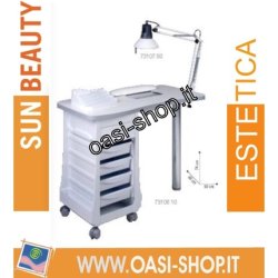 Manicure Table with Vacuum Cleaner and Accessories