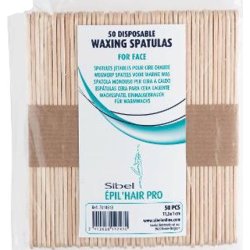Sibel Wax Spatulas 50 Count - Easy Facial Hair Removal for Women and Men