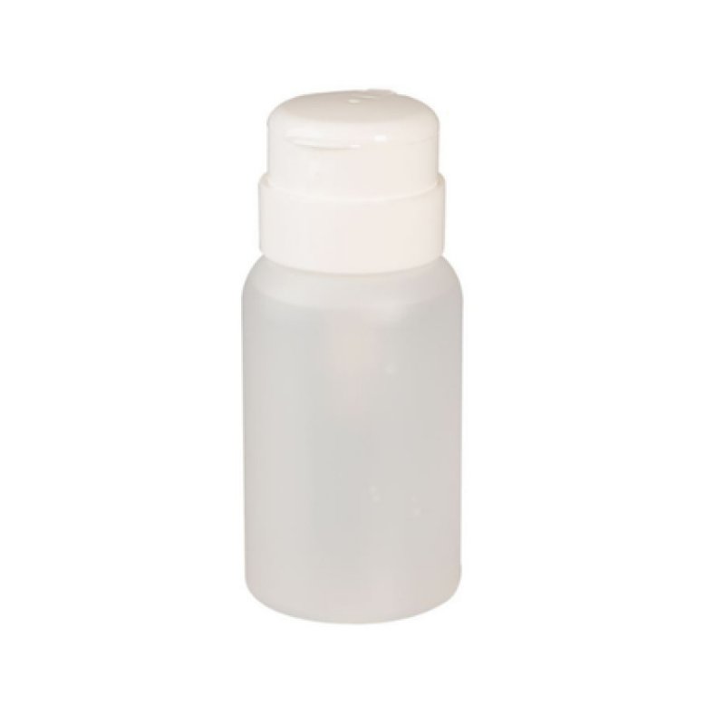 Sibel White Bottle With Pump For Nail Polish Remover