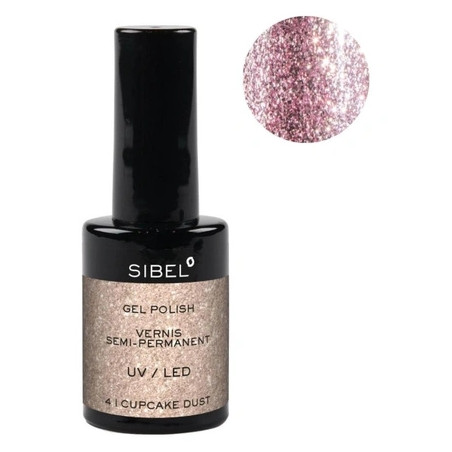 Sibel Gel Nail Polish Color 4 Cupcake Dust - 14 Milliliters