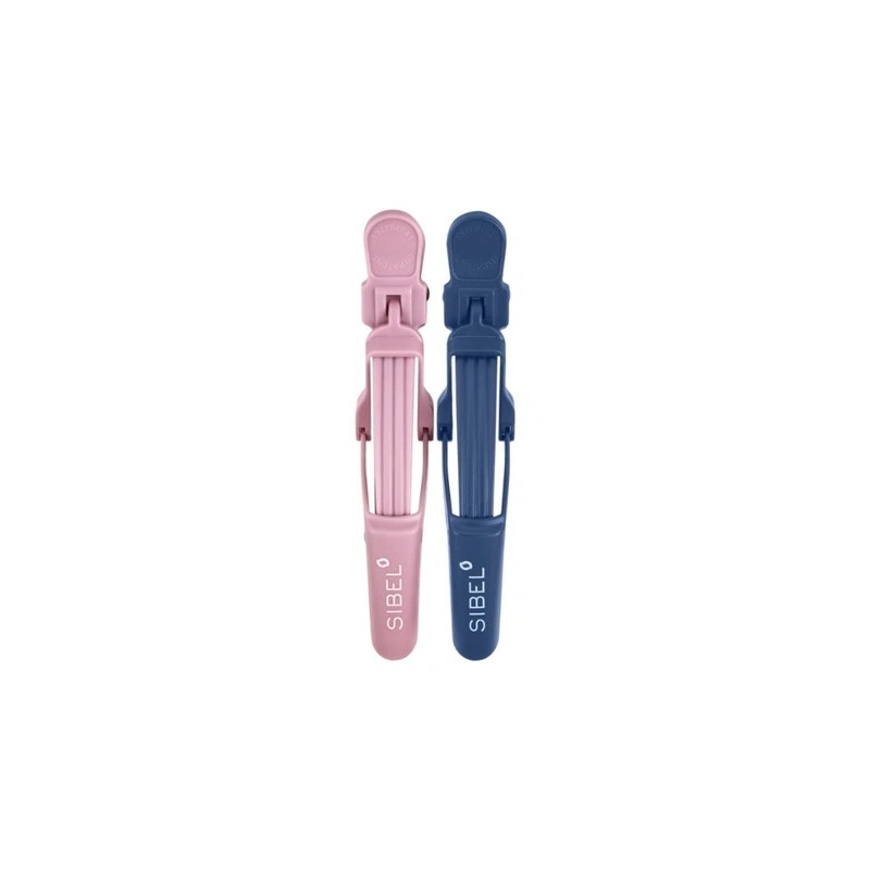 Sibel Sib Gator Clips Crocodile Clips 2x9cm 2x11cm Pink And Blue X4