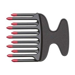 Sibel Large Handled Afro Comb with Double Spaced Teeth
