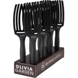 Olivia Garden Fingerbrush Double Medium Full Black