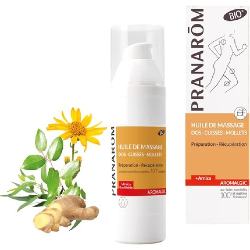 Pranarom Aromalgic Organic Massage Oil for Back and Calf 100ml
