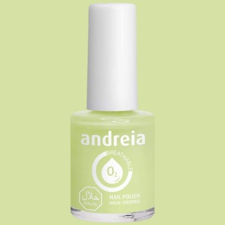Andreia Halal Breathable Nail Polish Glossy Vegan and Cruelty-Free 10.5ml B4 Green Shades of Blue