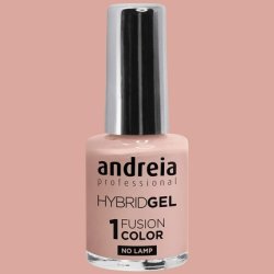 Andreia Professional Hybrid Gel Nail Polish Fusion Colour H9 Nude Pink - 2 Steps No Lamp Required Long Lasting Easy