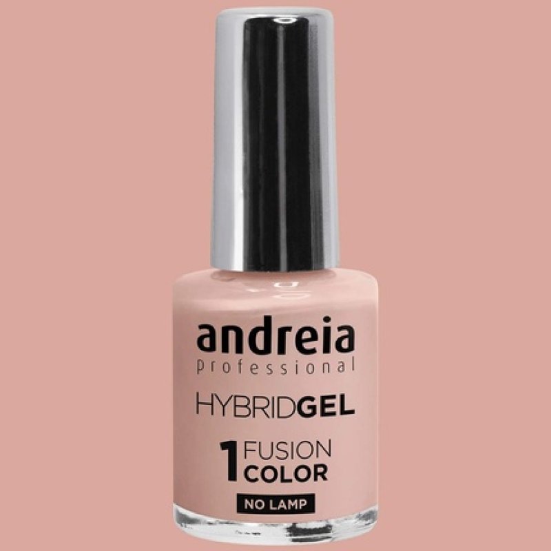 Andreia Professional Hybrid Gel Nail Polish Fusion Colour H9 Nude Pink - 2 Steps No Lamp Required Long Lasting Easy