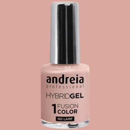 Andreia Professional Hybrid Gel Nail Polish Fusion Colour H9 Nude Pink - 2 Steps No Lamp Required Long Lasting Easy