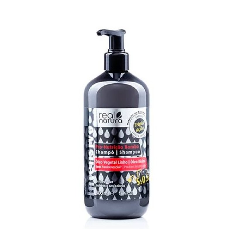 Real Natura Shampoo Without Salt Pro-Nutrition Bomb 500ml