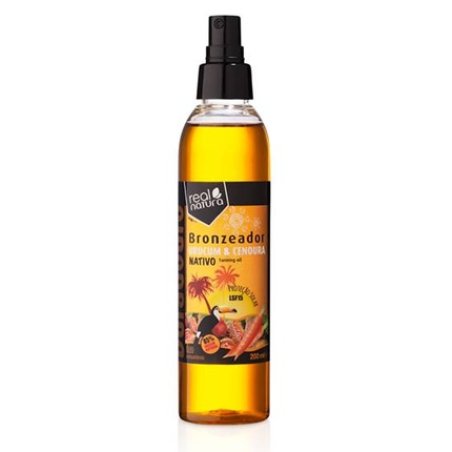 Real Natura Urucum And Carrot Tanning Oil Spf 15 200ml