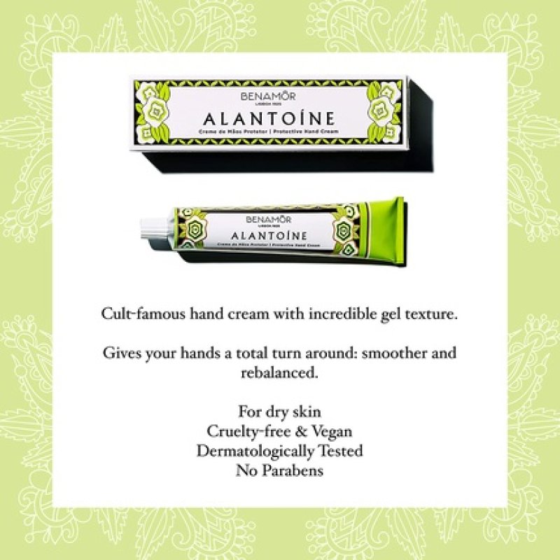 Benamôr Alantoíne Protective Hand Cream with Allantoin, Glycerin, and Beeswax 50ml Tube