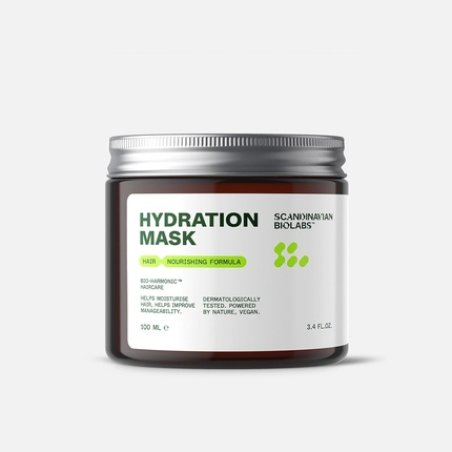 Scandinavian Biolabs Hydration Mask Deep Moisture Enhances Shine Frizz
