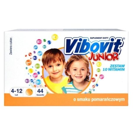 Vibovit Junior Orange Flavour - 44 Sachets With Long Expiry Date