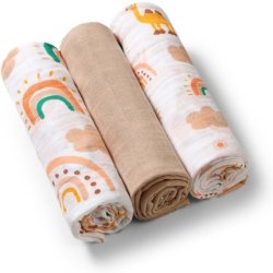 BabyOno Take Care Muslin Diapers Beige - 3 pcs