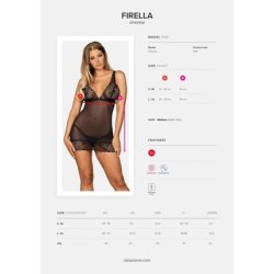 Obsessive Firella Women's Lingerie Black XL EU