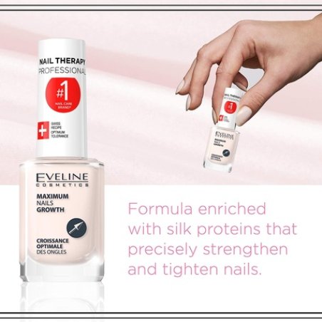 Eveline Cosmetics Nail Therapy Maximum Growth Strengthening Nail Hardener Serum 12ml