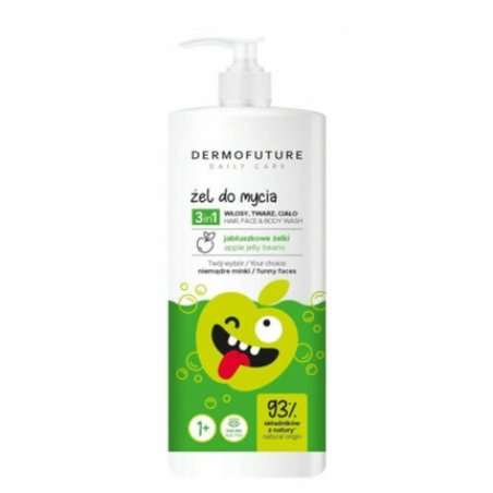 Dermofuture Kids 3in1 Washing Gel Apple Jelly Beans 500ml