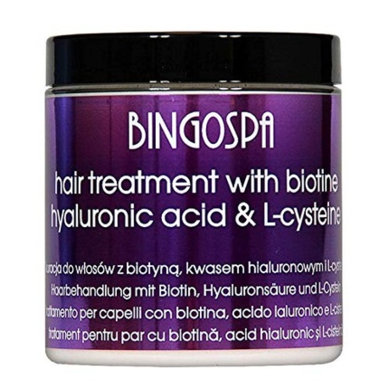 Bingospa Hair Treatment with Biotin, Hyaluronic Acid, and L-Cysteine for Strong Hair