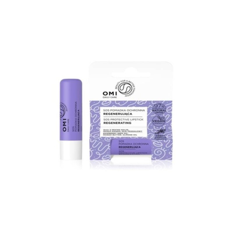 Omi Lip Balm Sos Regenerating - 4.9 G - Vegan Protective Lip Balm