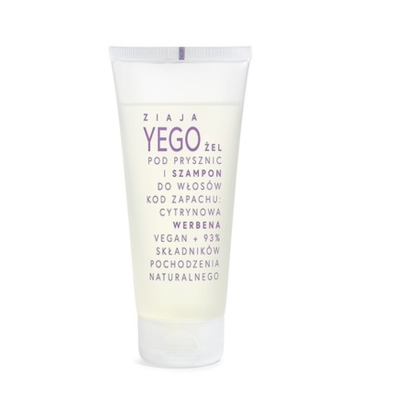 Yego Shower Gel And Shampoo For Hair Lemon Verbena 200ml