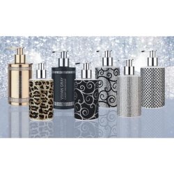 Vivian Gray 3080 Diamonds Soap Dispenser With Cream Soap, Black/White 250 Ml