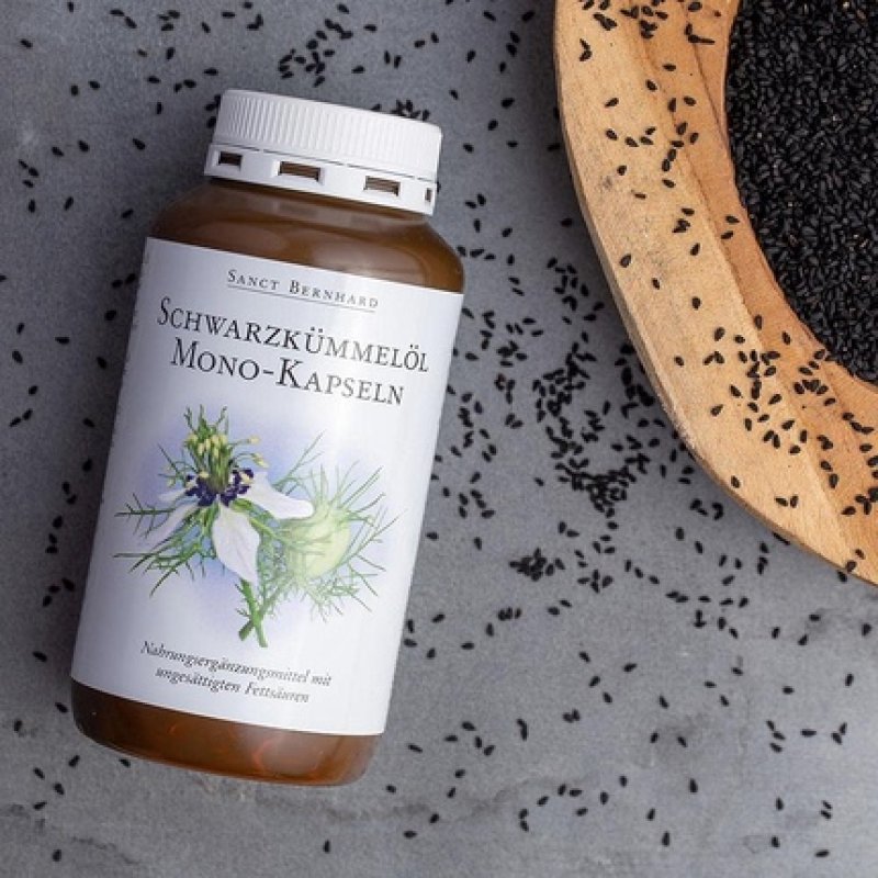 Sanct Bernhard Black Cumin Oil Mono Capsules Pure Egyptian Cold-Pressed