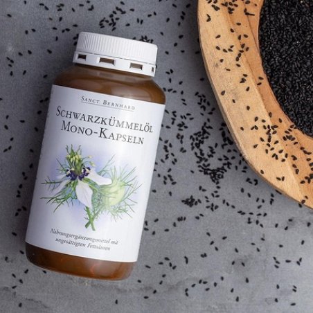 Sanct Bernhard Black Cumin Oil Mono Capsules Pure Egyptian Cold-Pressed