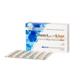 Viogenesis Vitamin K2 225 ?g and Vitamin D3 4000IU Depot 60 Tablets