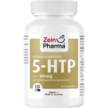 ZeinPharma Griffonia 5-HTP 100mg Vegan Capsules 120 Count - African Black Bean Seed Extract
