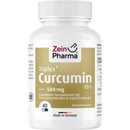 Curcumin Triplex3 500mg 95% Curcumin with Bioperine 40 Capsules